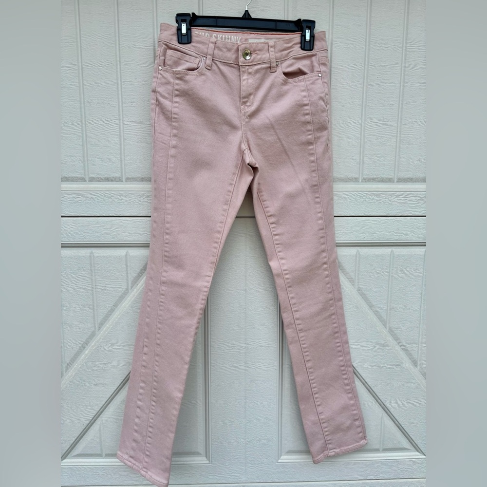 DKNY Soho Skinny Jeans Women’s Size 2 Blush Pink Stretch Denim 31.5”